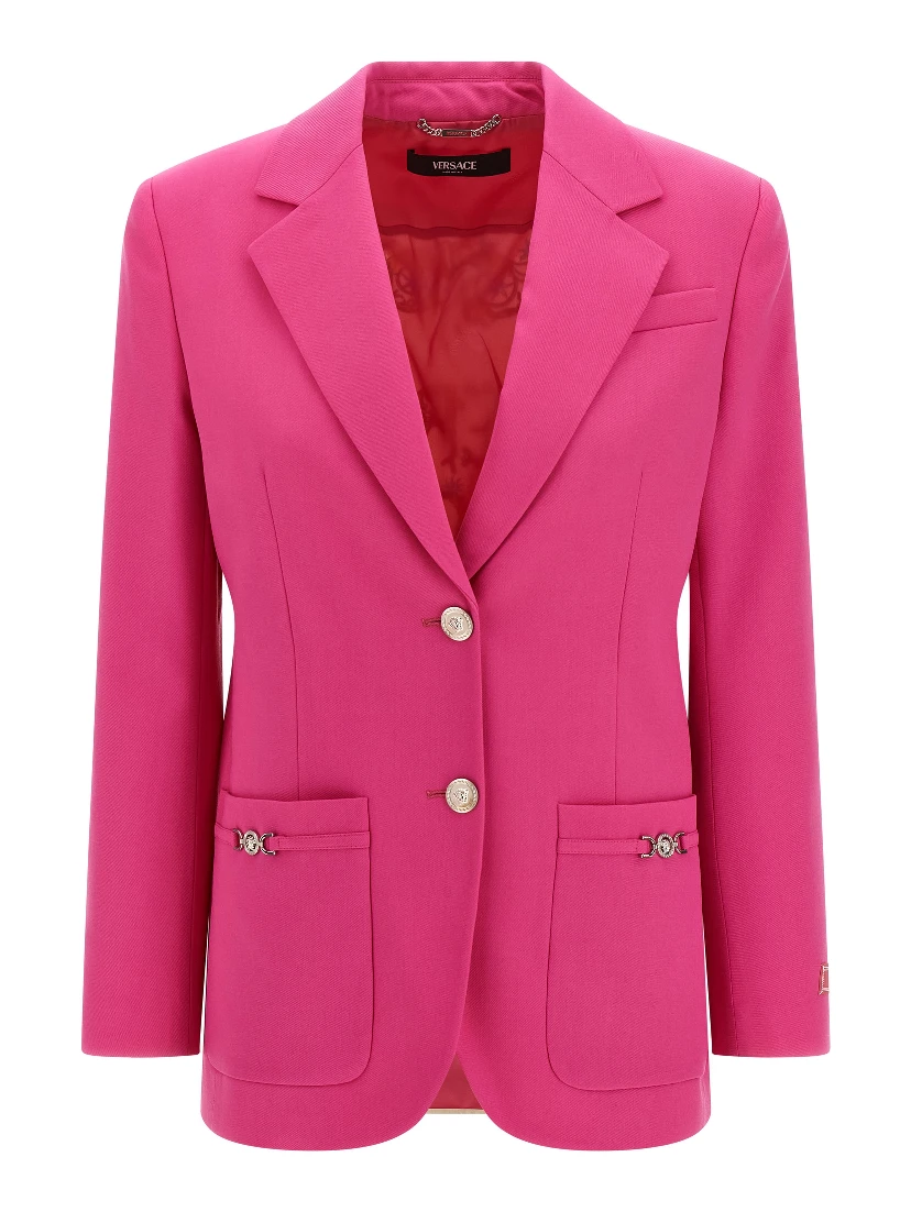 Fuchsia Virgin Wool Blazer