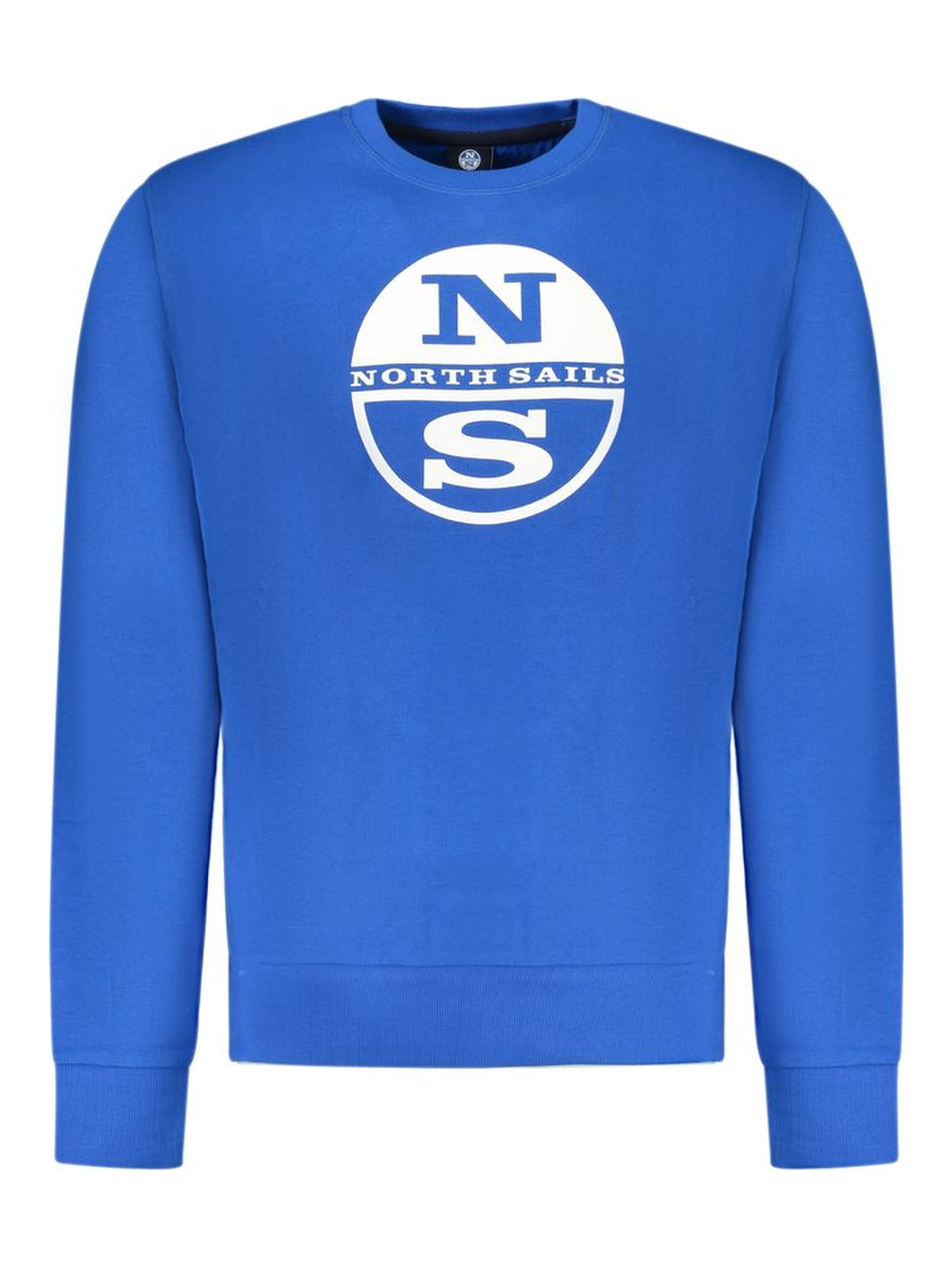 Blue Cotton Men Sweatshirt