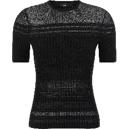 Black Viscose T-Shirt