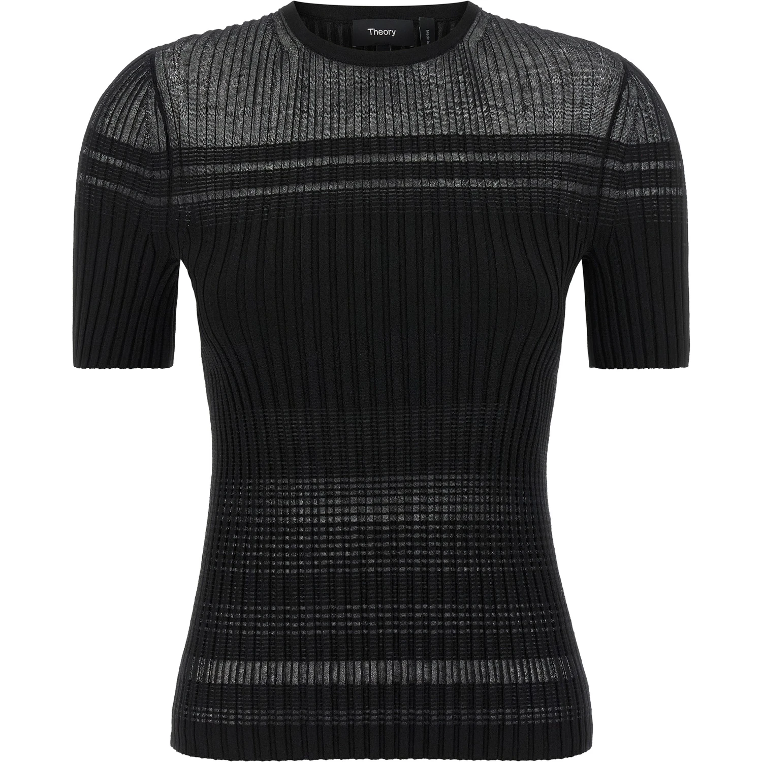 Black Viscose T-Shirt