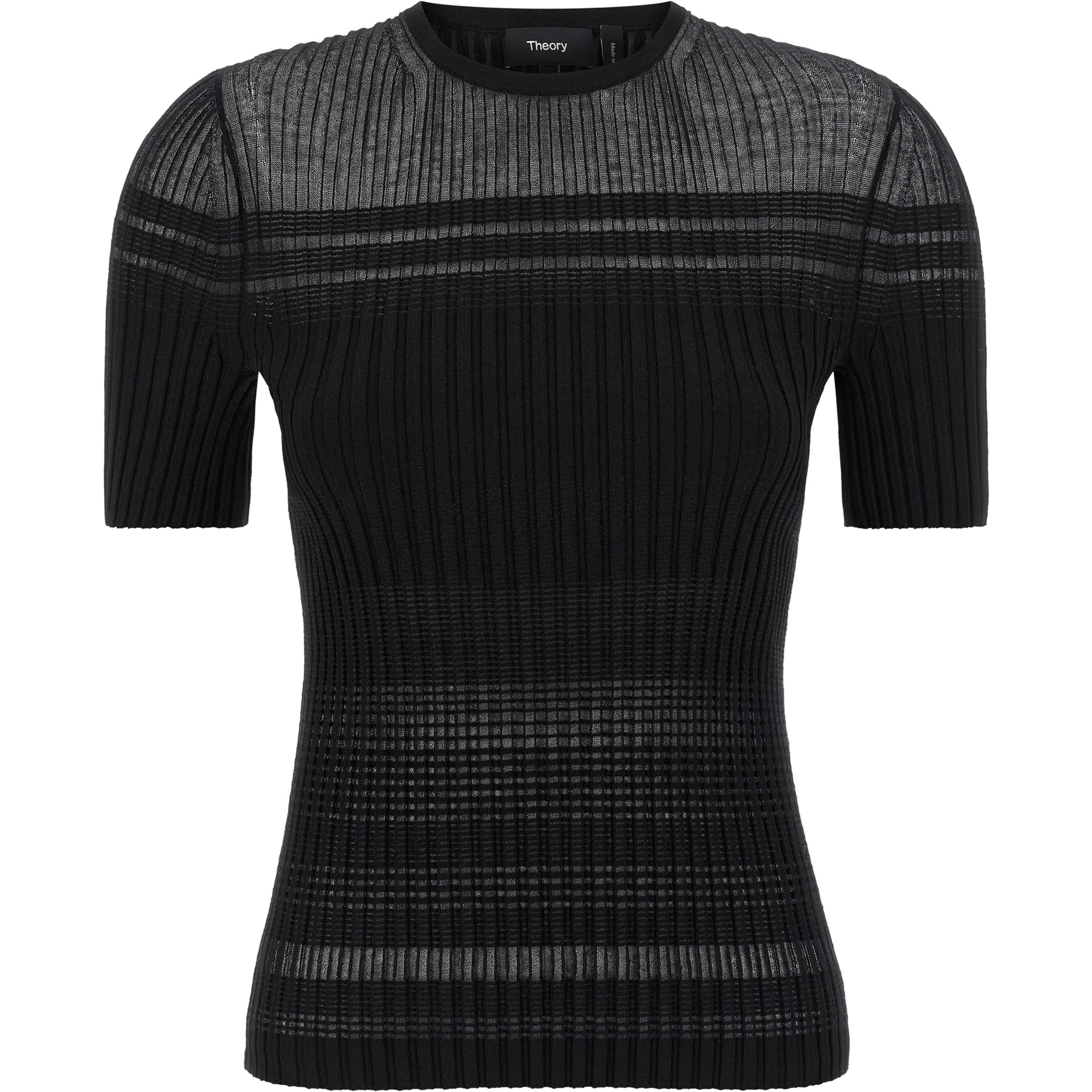 Black Viscose T-Shirt