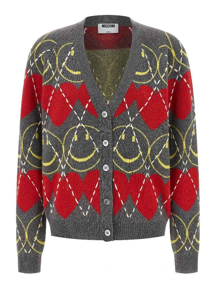Multicolor Wool Cardigan