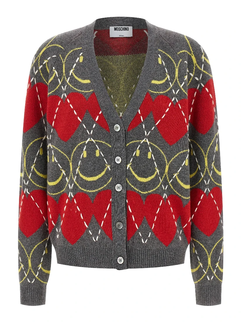 Multicolor Wool Cardigan