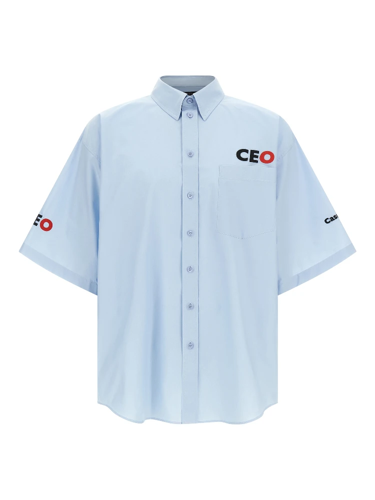 Blue Cotton Blouse
