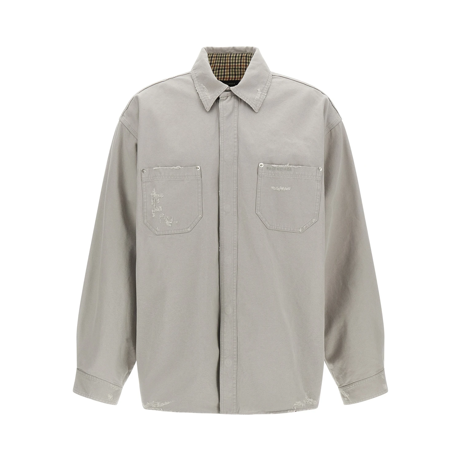 Gray Cotton Blouse