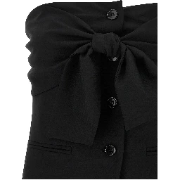 Black Virgin Wool Tank Tops