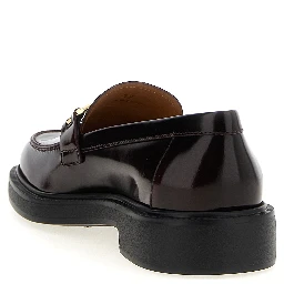 Bordeaux Calfskin Slip-On Loafers