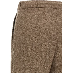 Gray Cashmere Casual Pants