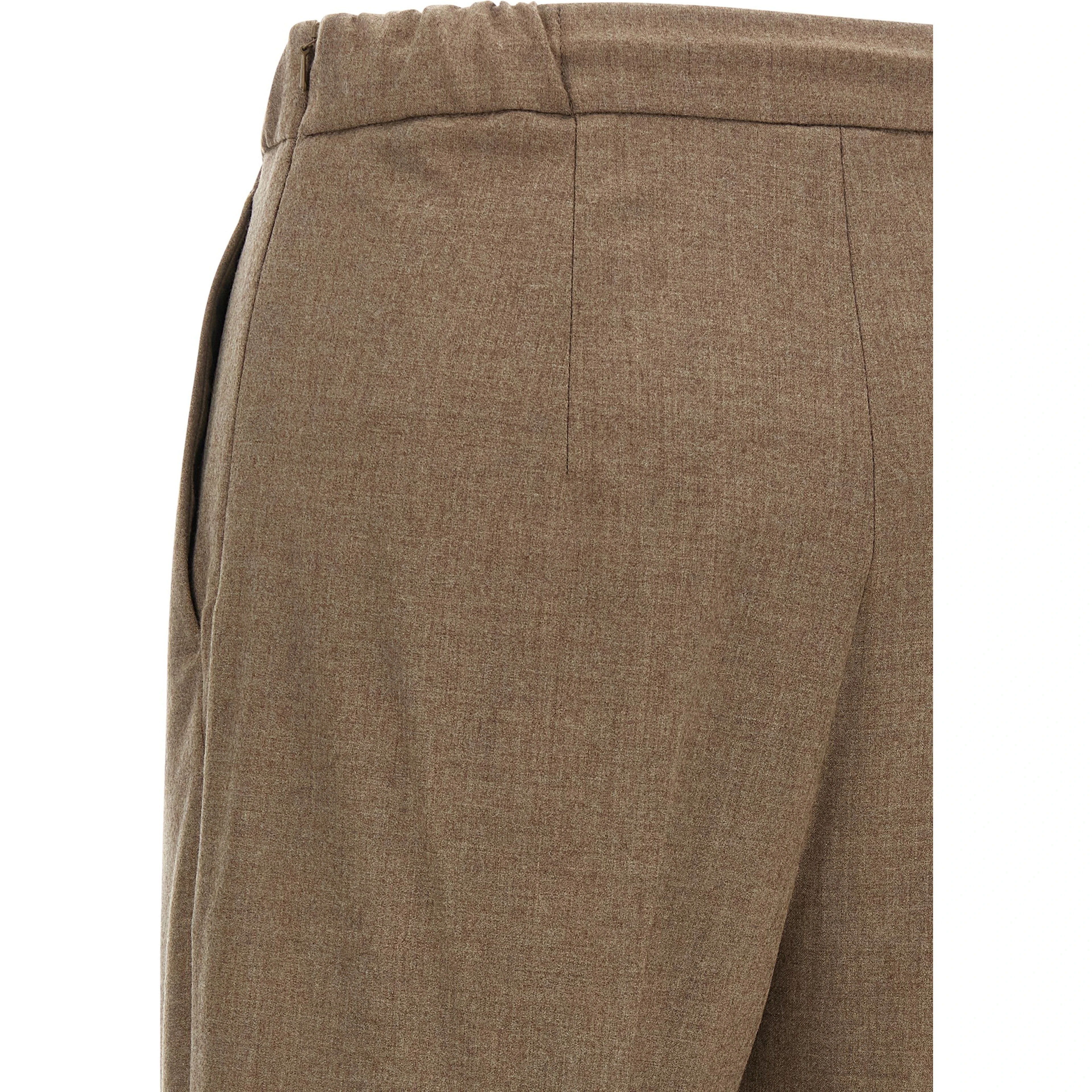 Gray Cashmere Casual Pants