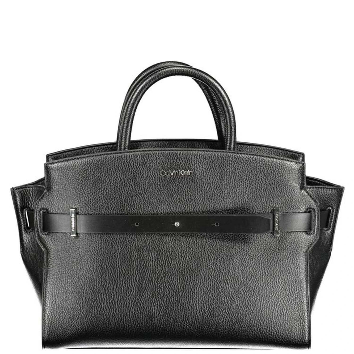 Nero Polyurethane Women Handbag