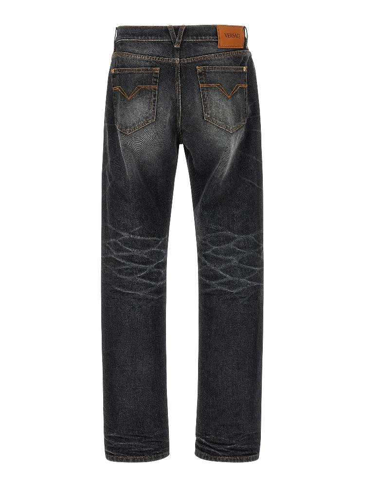 Black Cotton Straight-Leg Jeans alternative