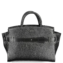 Nero Polyurethane Women Handbag