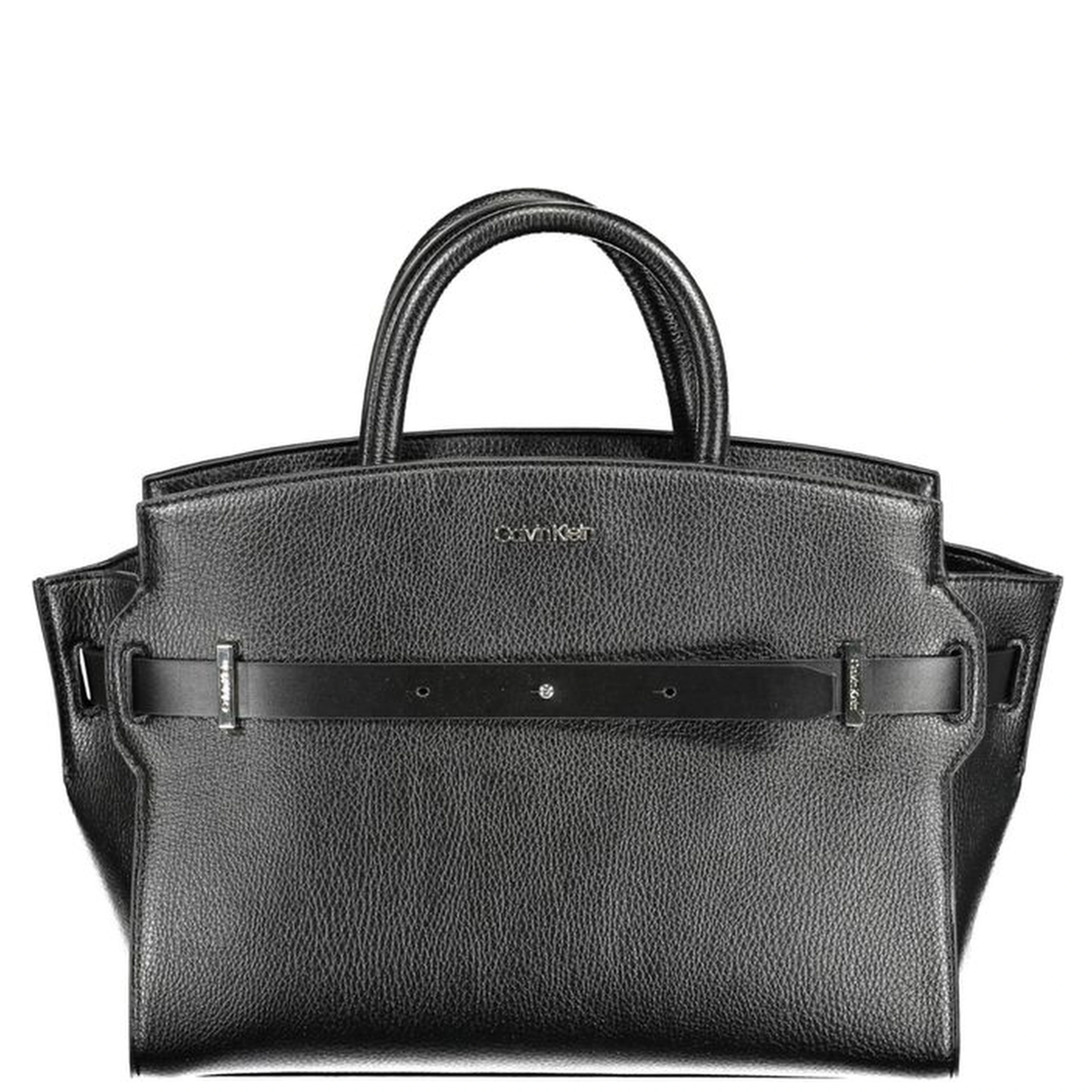Nero Polyurethane Women Handbag