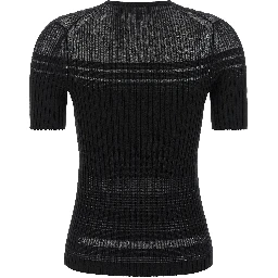 Black Viscose T-Shirt