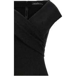 Black Viscose Midi Dress