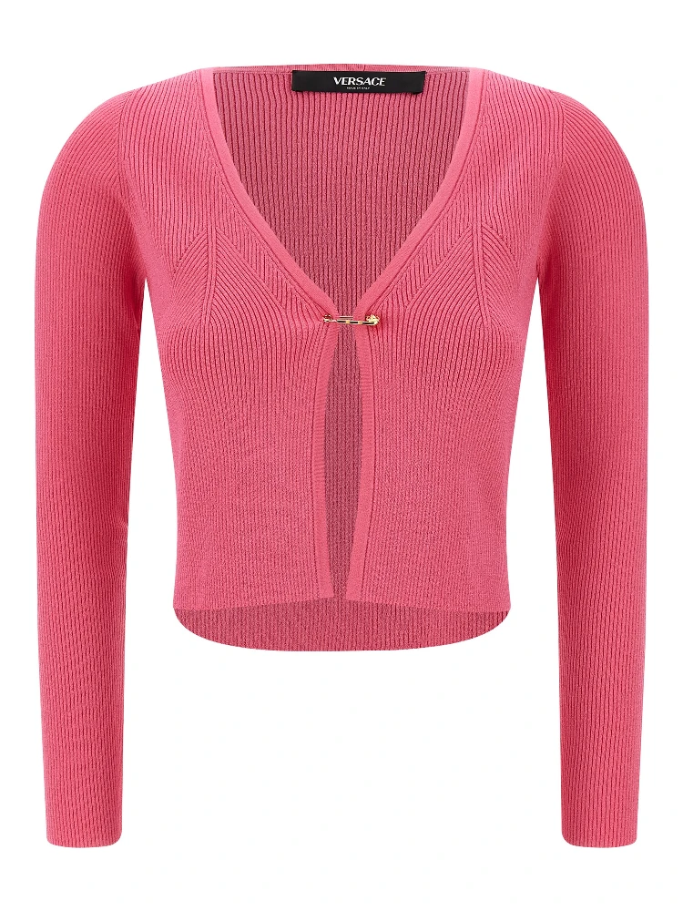 Fuchsia Viscose Cardigan