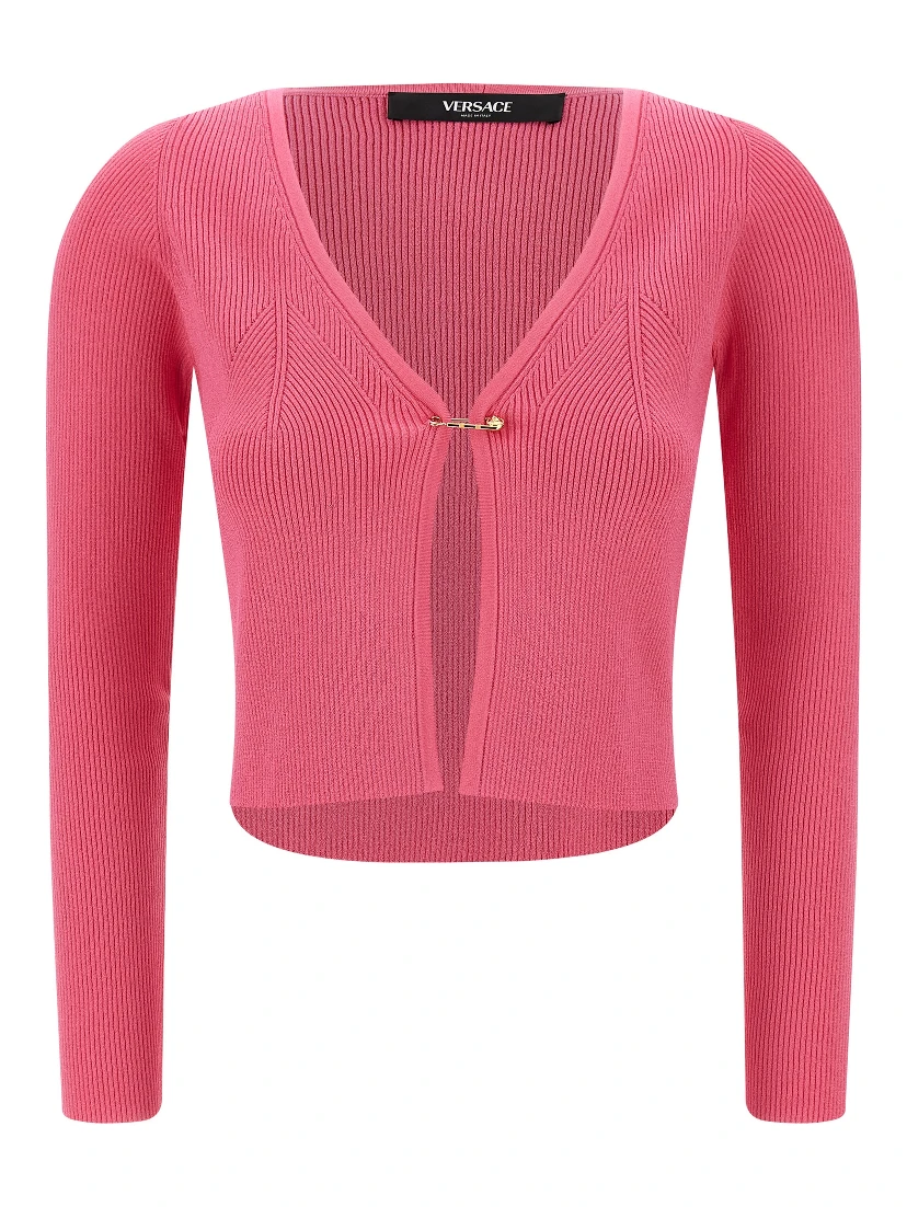 Fuchsia Viscose Cardigan