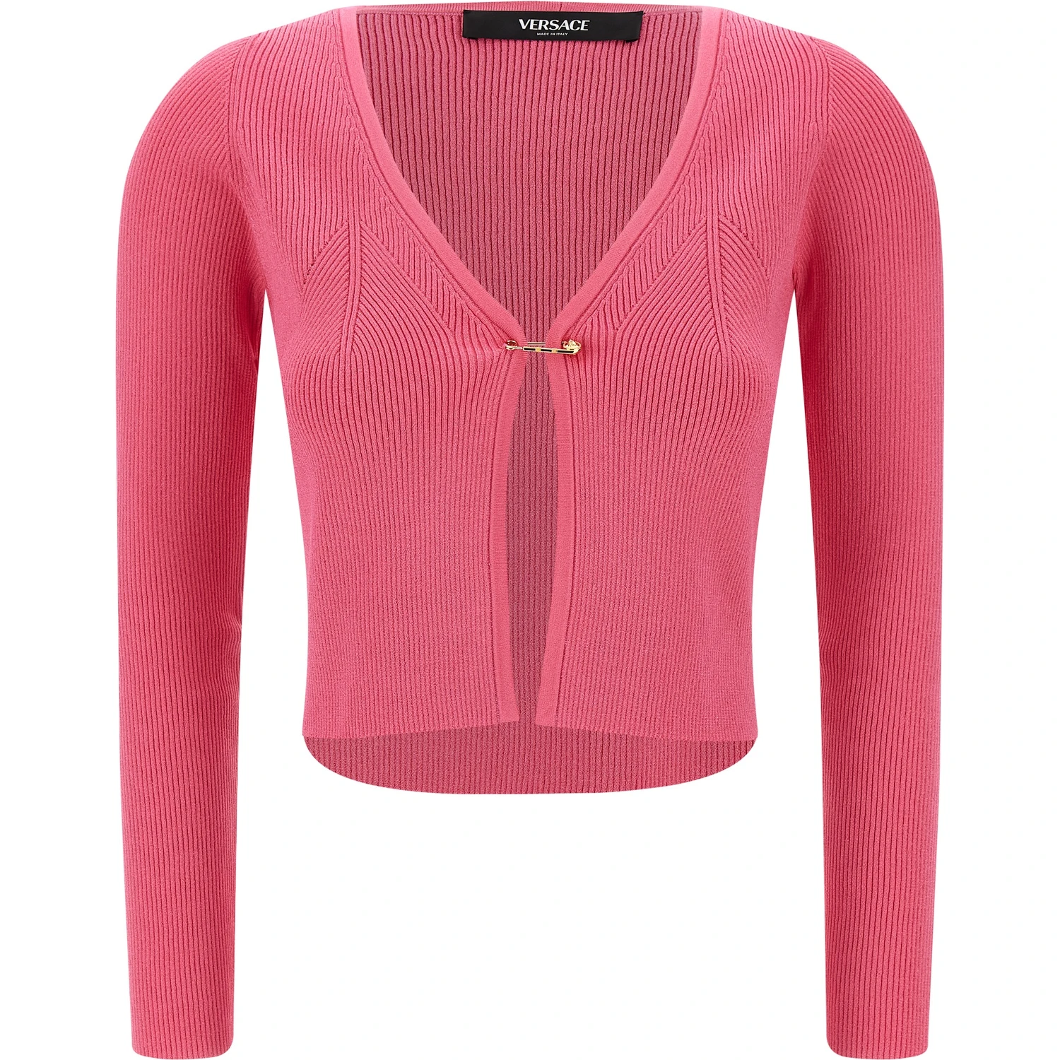 Fuchsia Viscose Cardigan