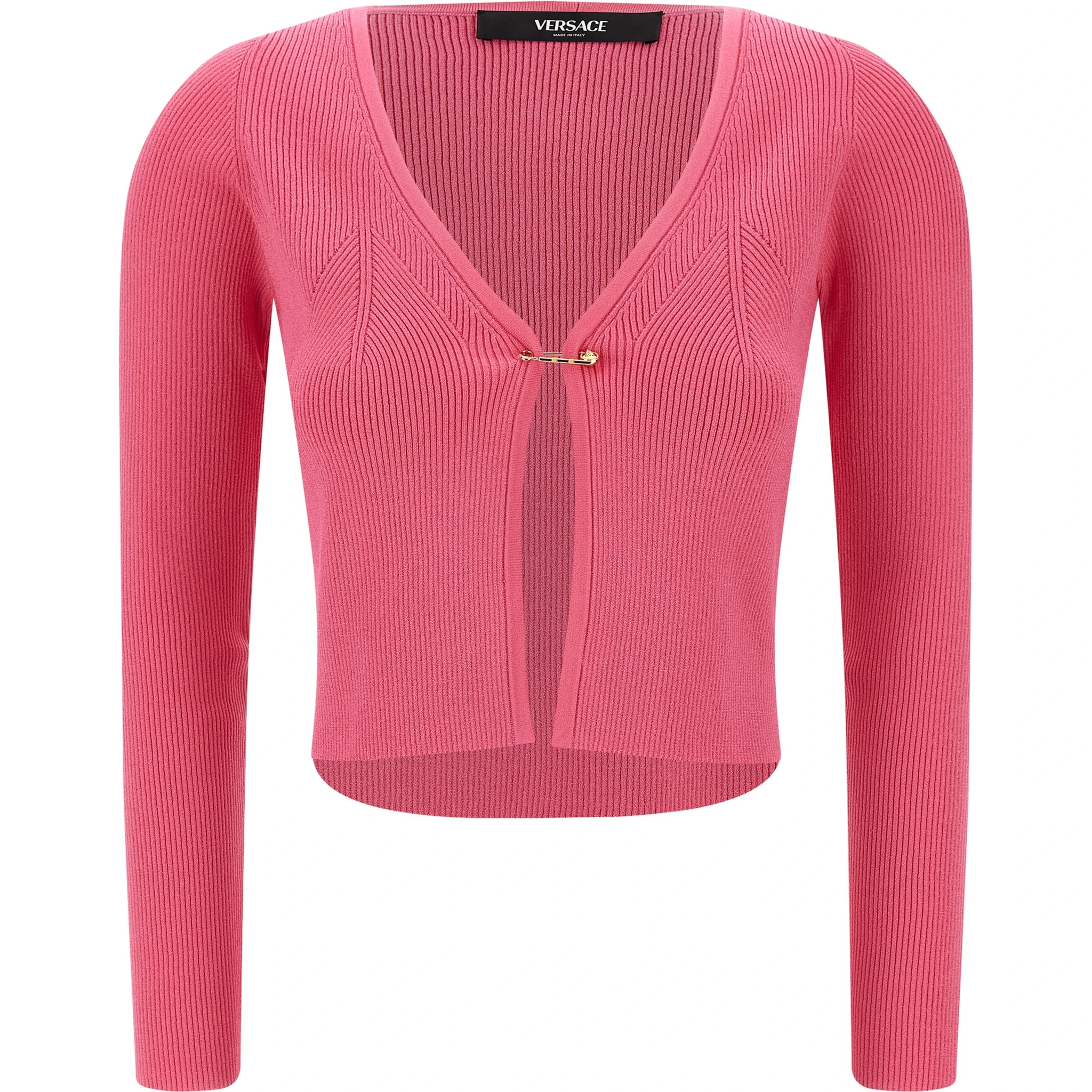 Fuchsia Viscose Cardigan