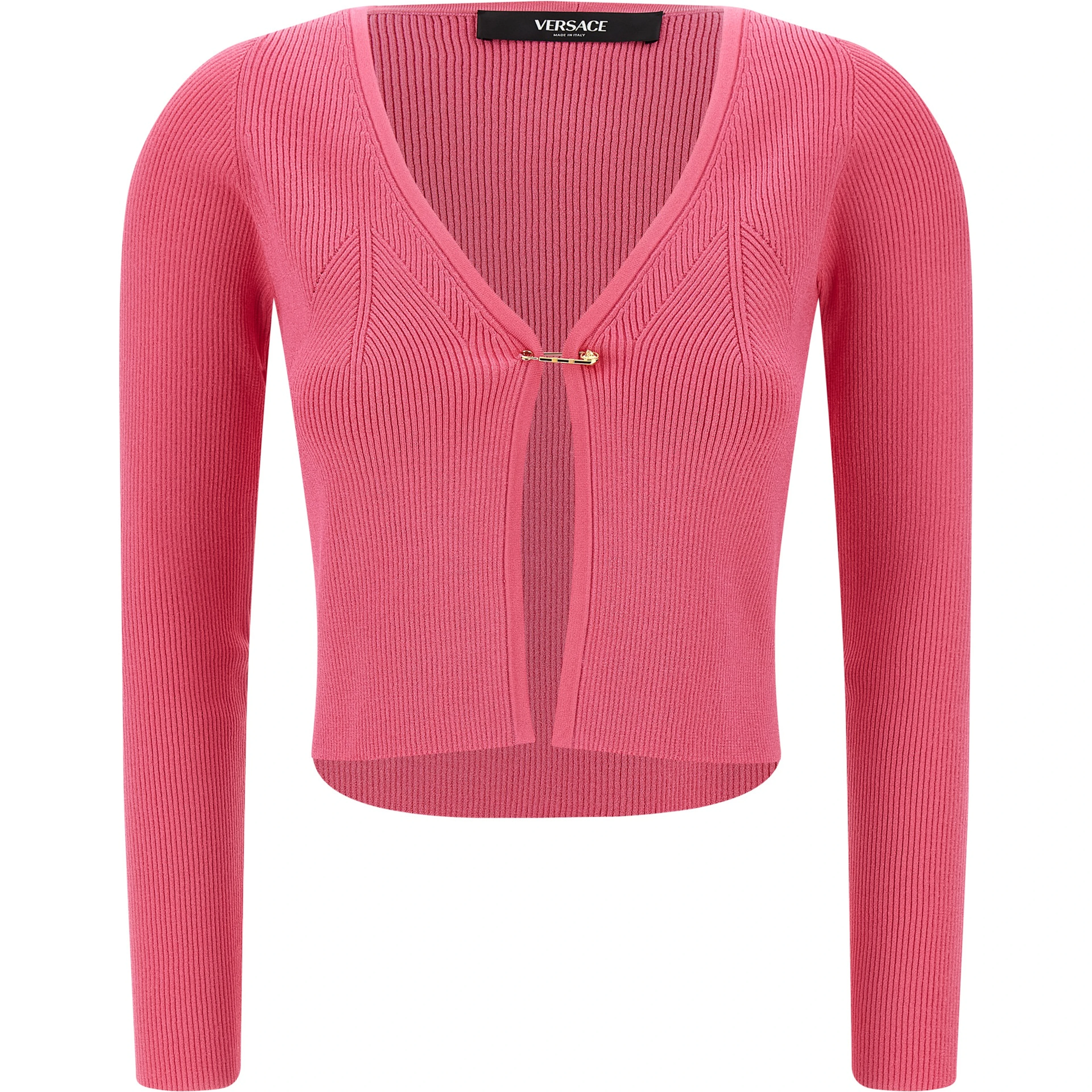 Fuchsia Viscose Cardigan