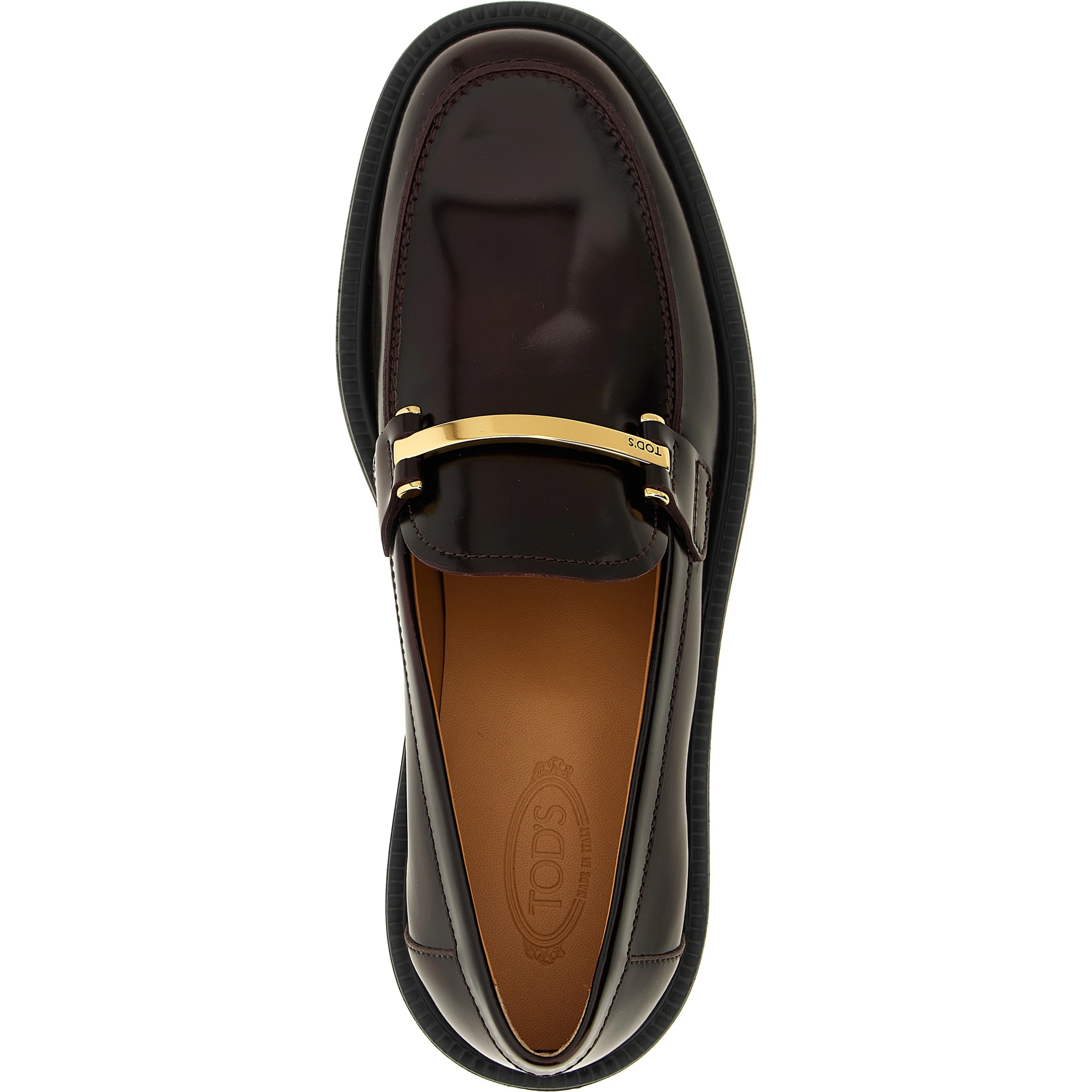 Bordeaux Calfskin Slip-On Loafers