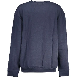 Blue Polyester Women Sweatshirt