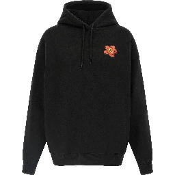 Black Cotton Hoodie