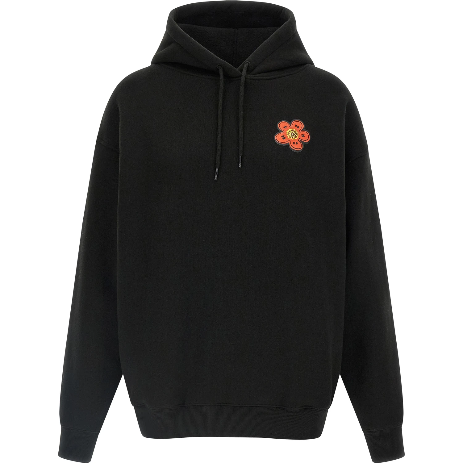 Black Cotton Hoodie