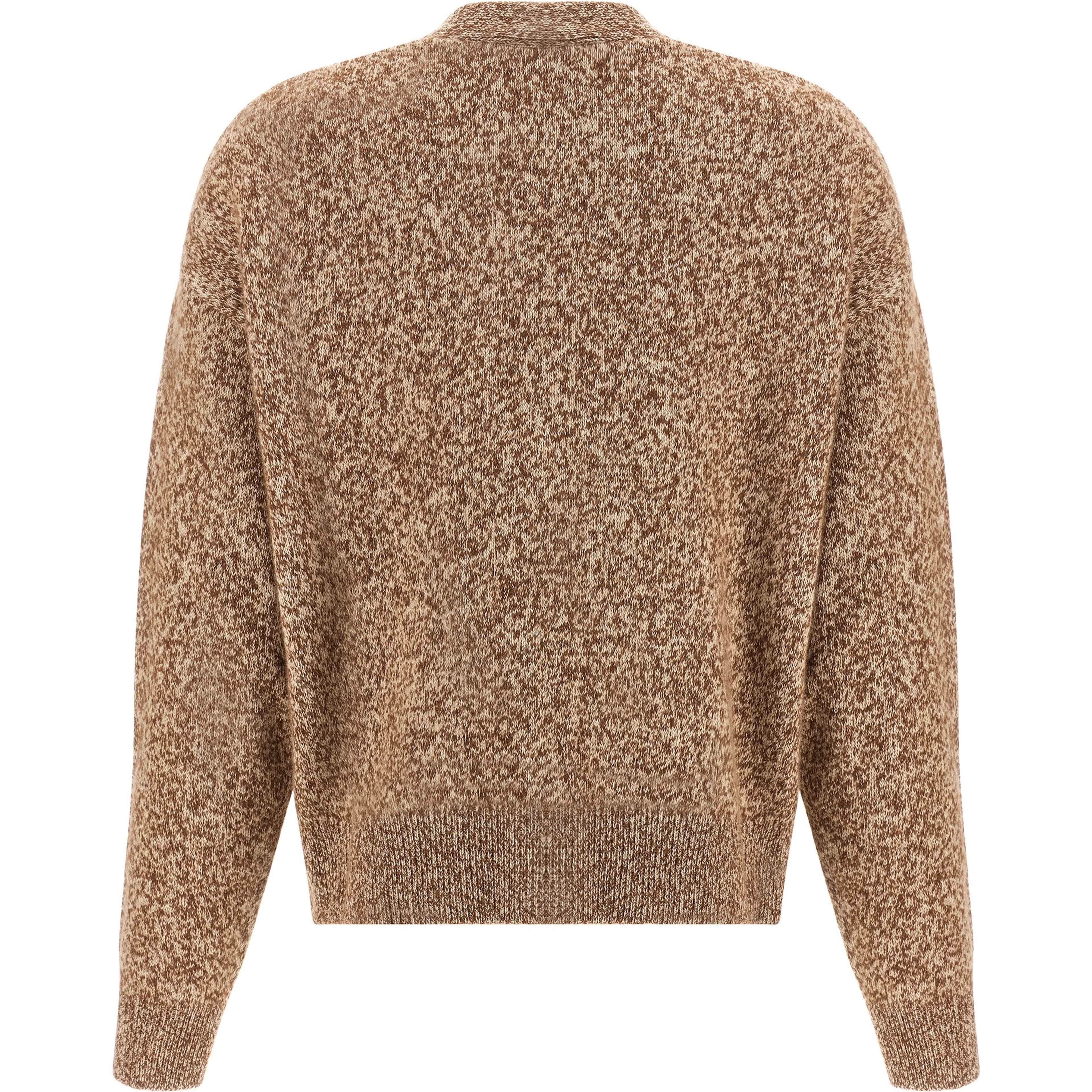 Beige Virgin Wool Cardigan