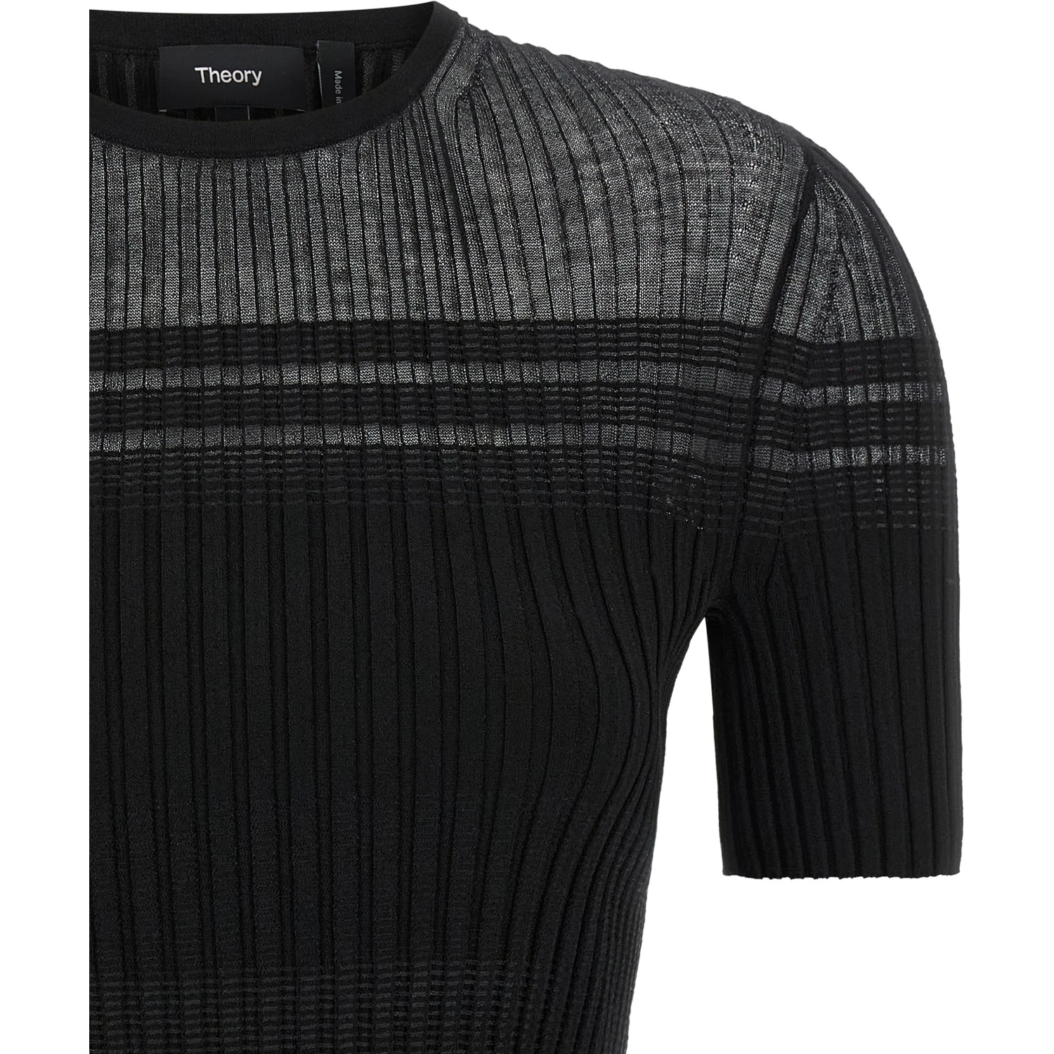 Black Viscose T-Shirt