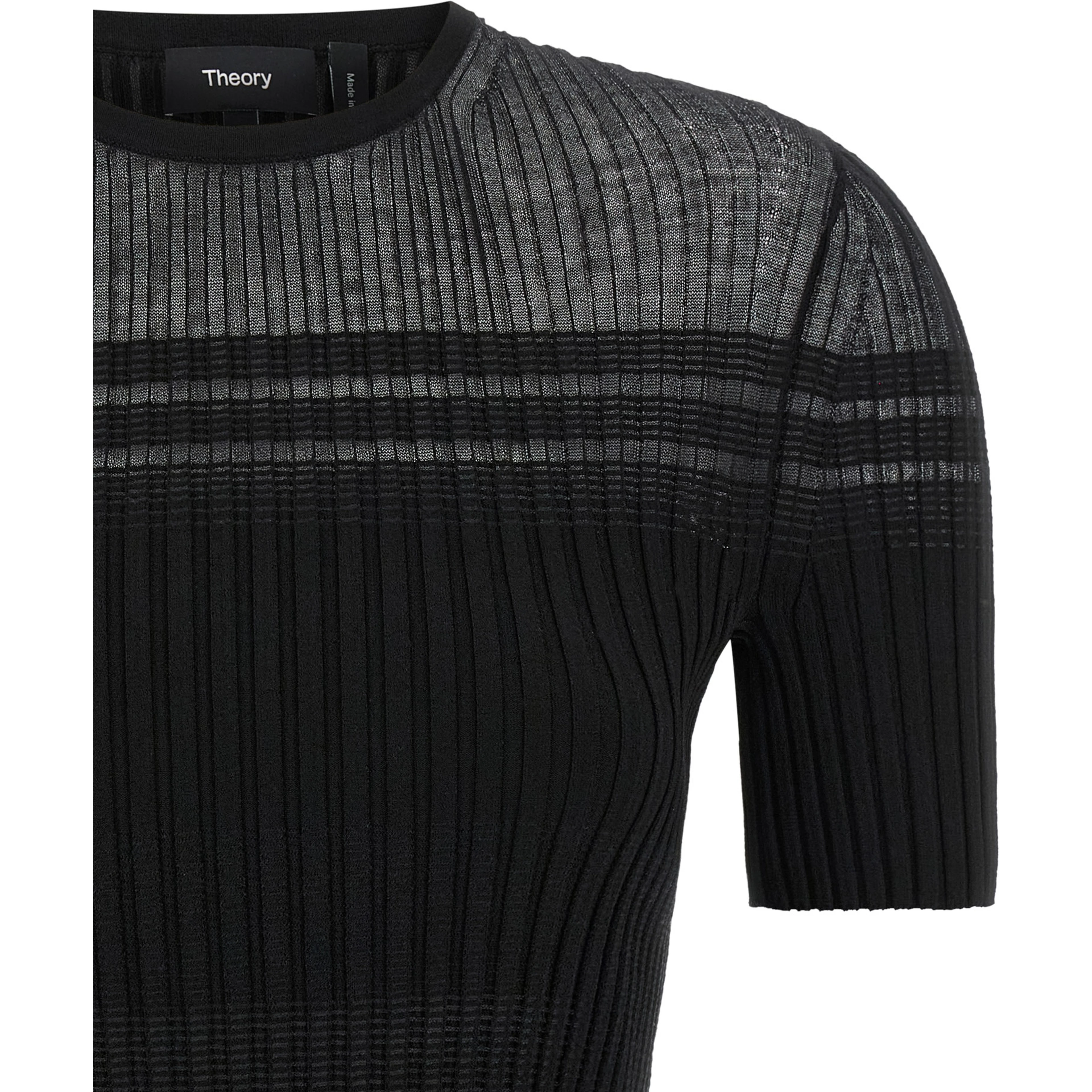 Black Viscose T-Shirt