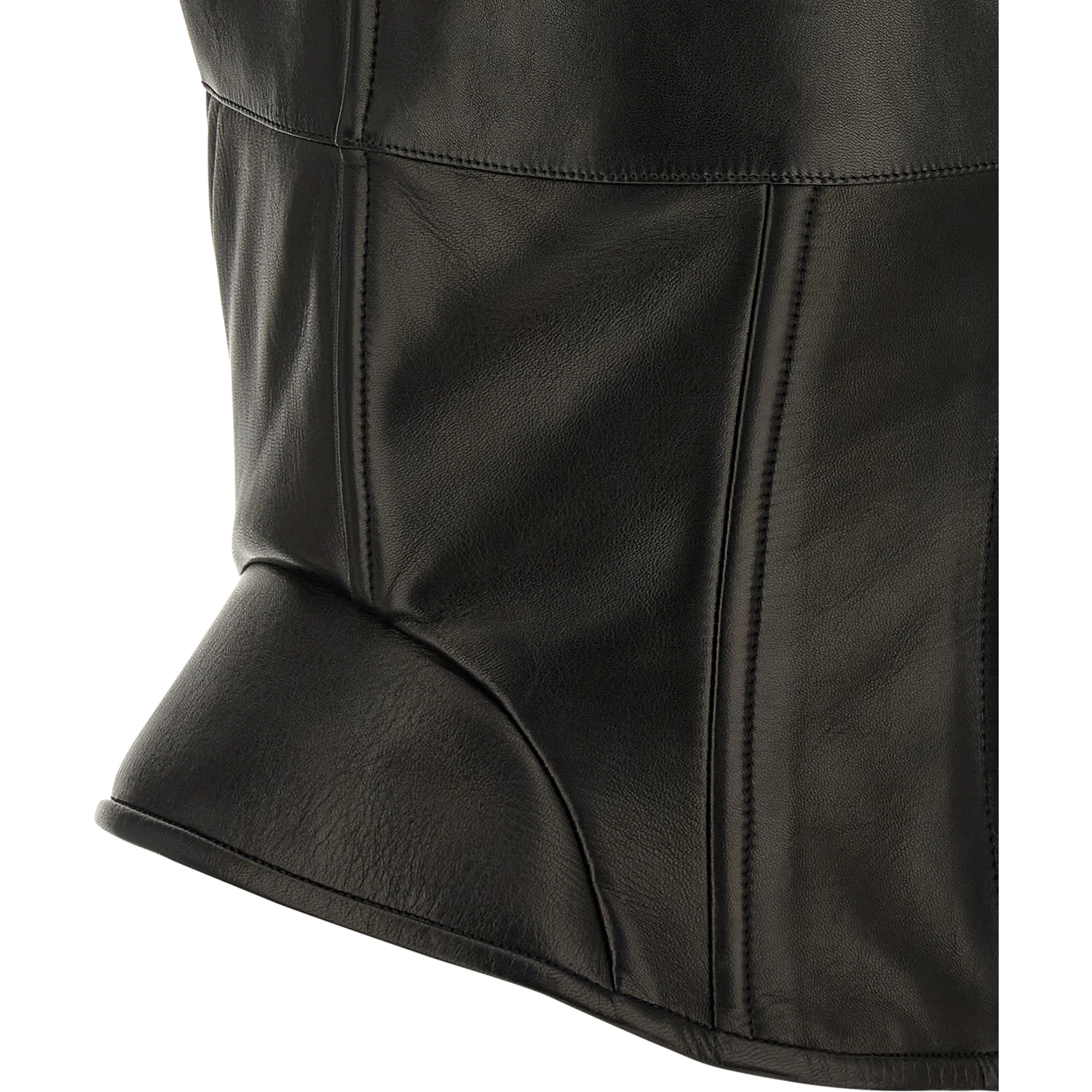 Black Lamb Leather Tank Tops