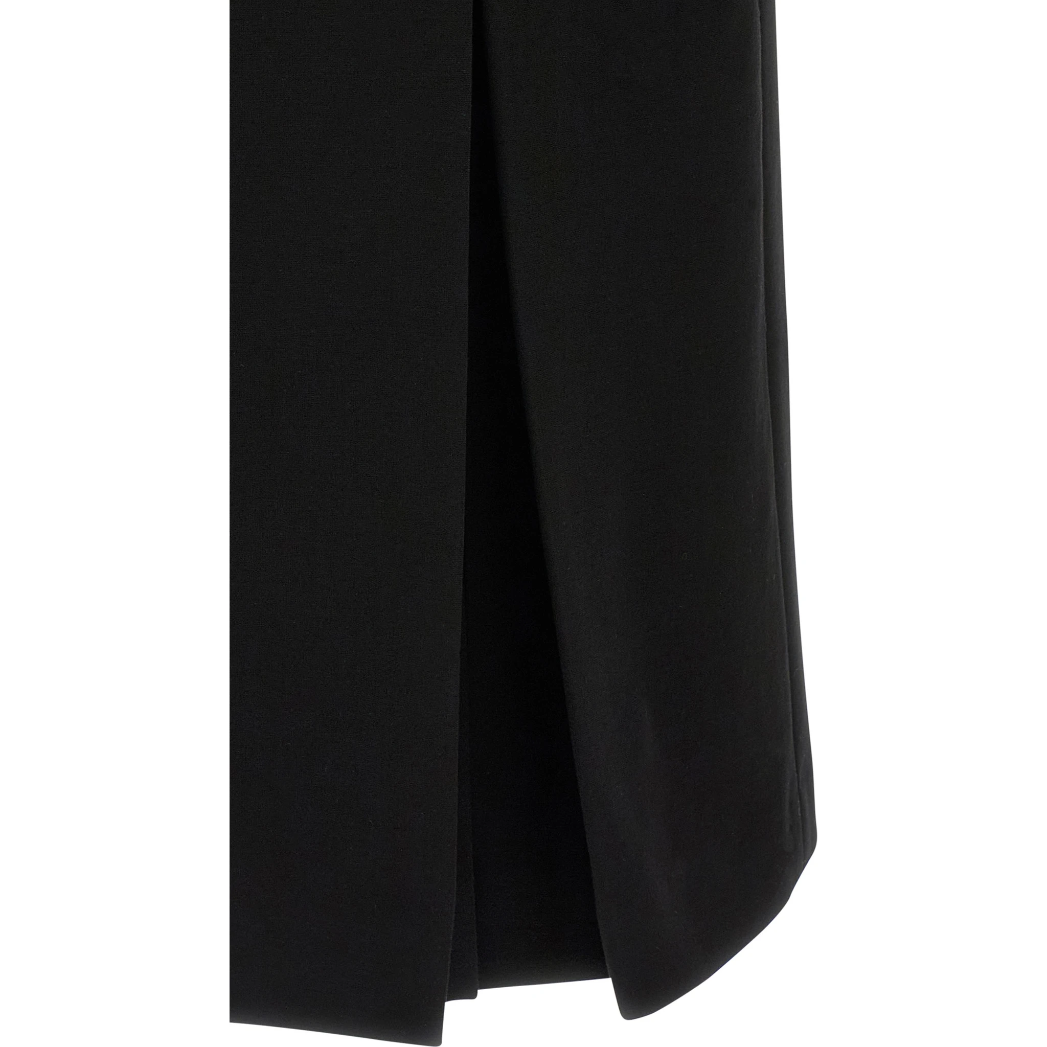Black Viscose Midi Dress