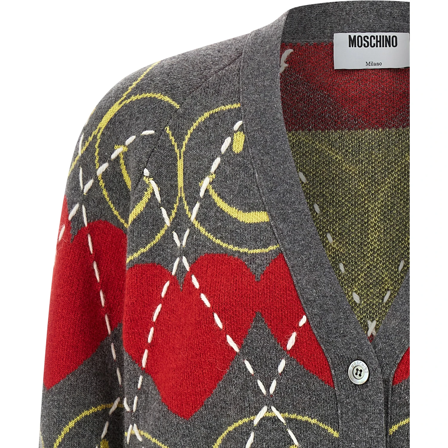 Multicolor Wool Cardigan