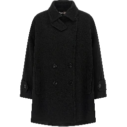 Black Virgin Wool Coat