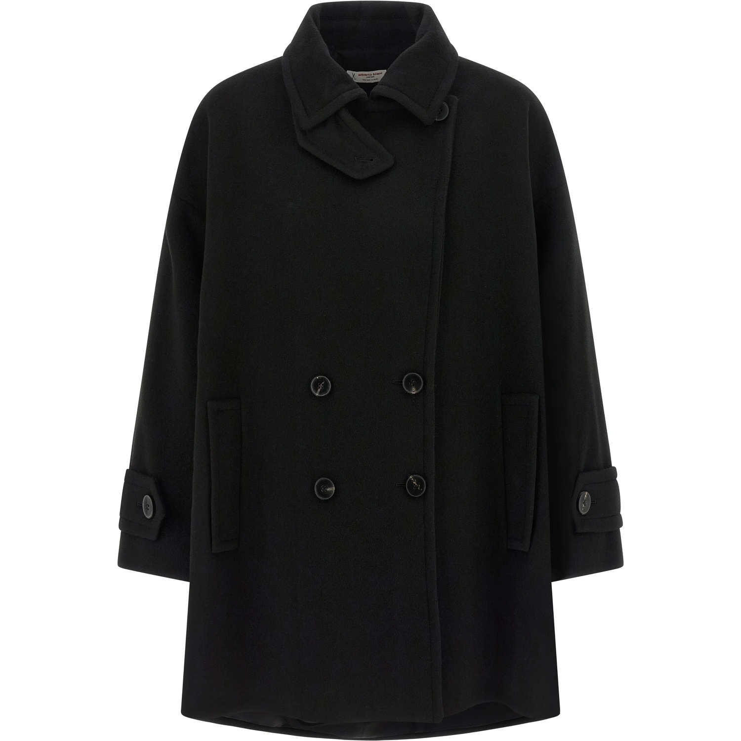 Black Virgin Wool Coat