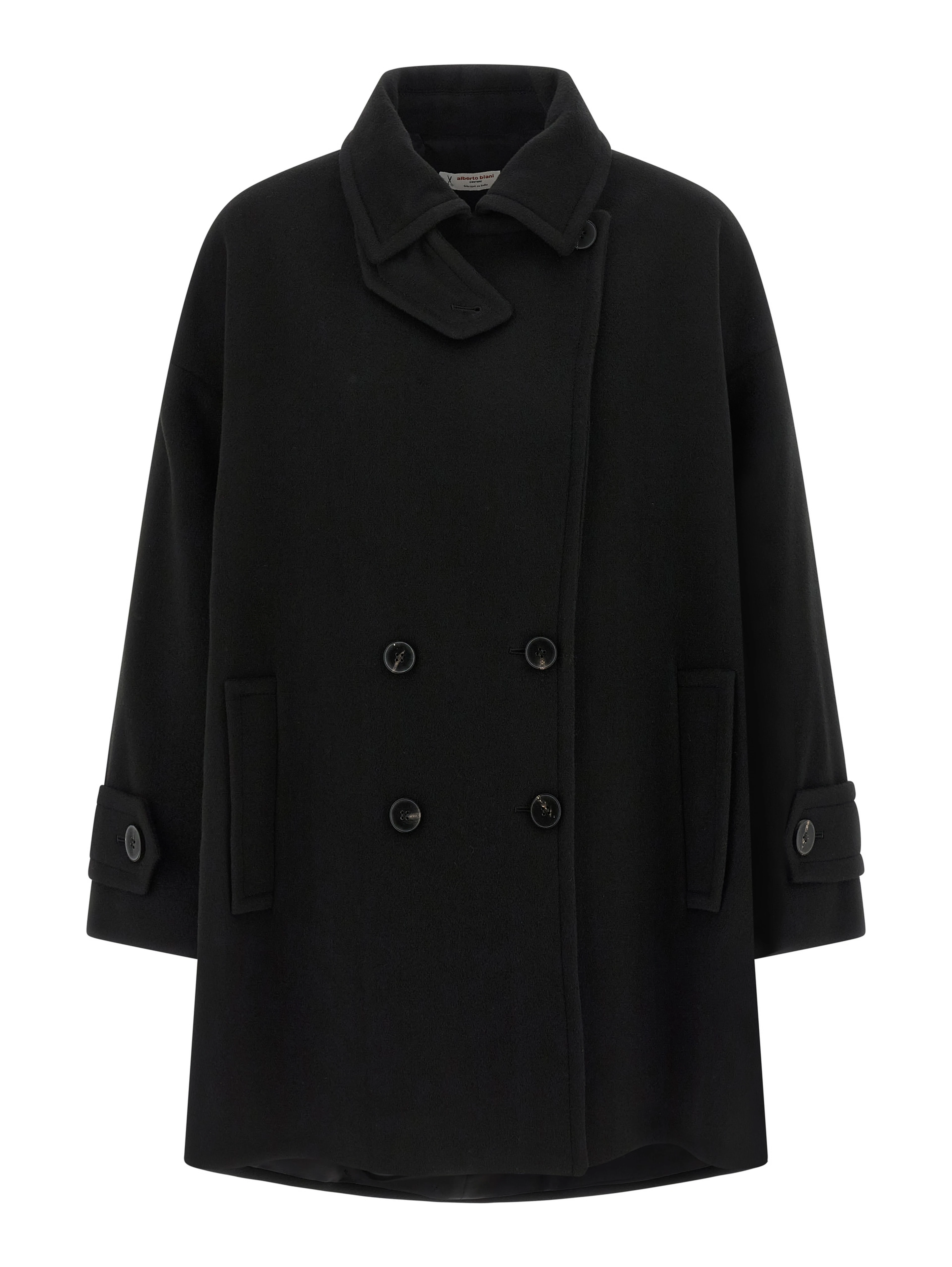 Black Virgin Wool Coat