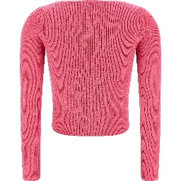 Fuchsia Viscose Cardigan
