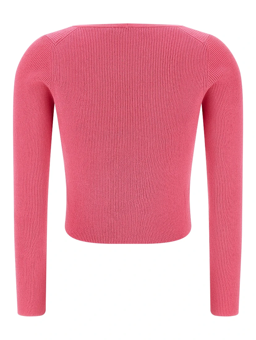 Fuchsia Viscose Cardigan