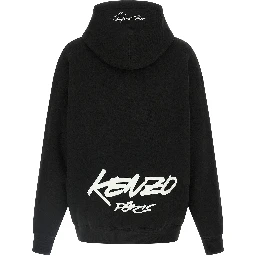 Black Cotton Hoodie