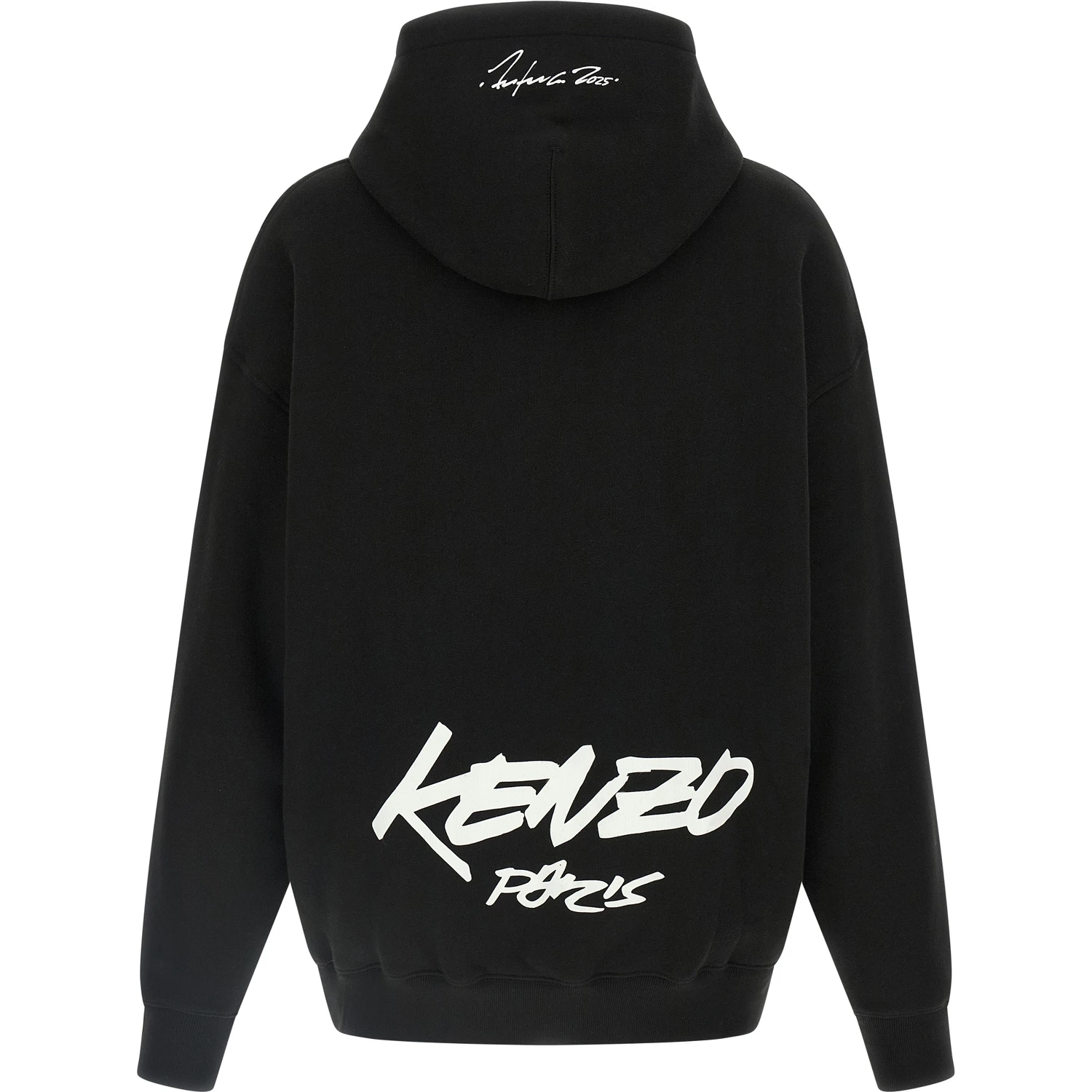 Black Cotton Hoodie