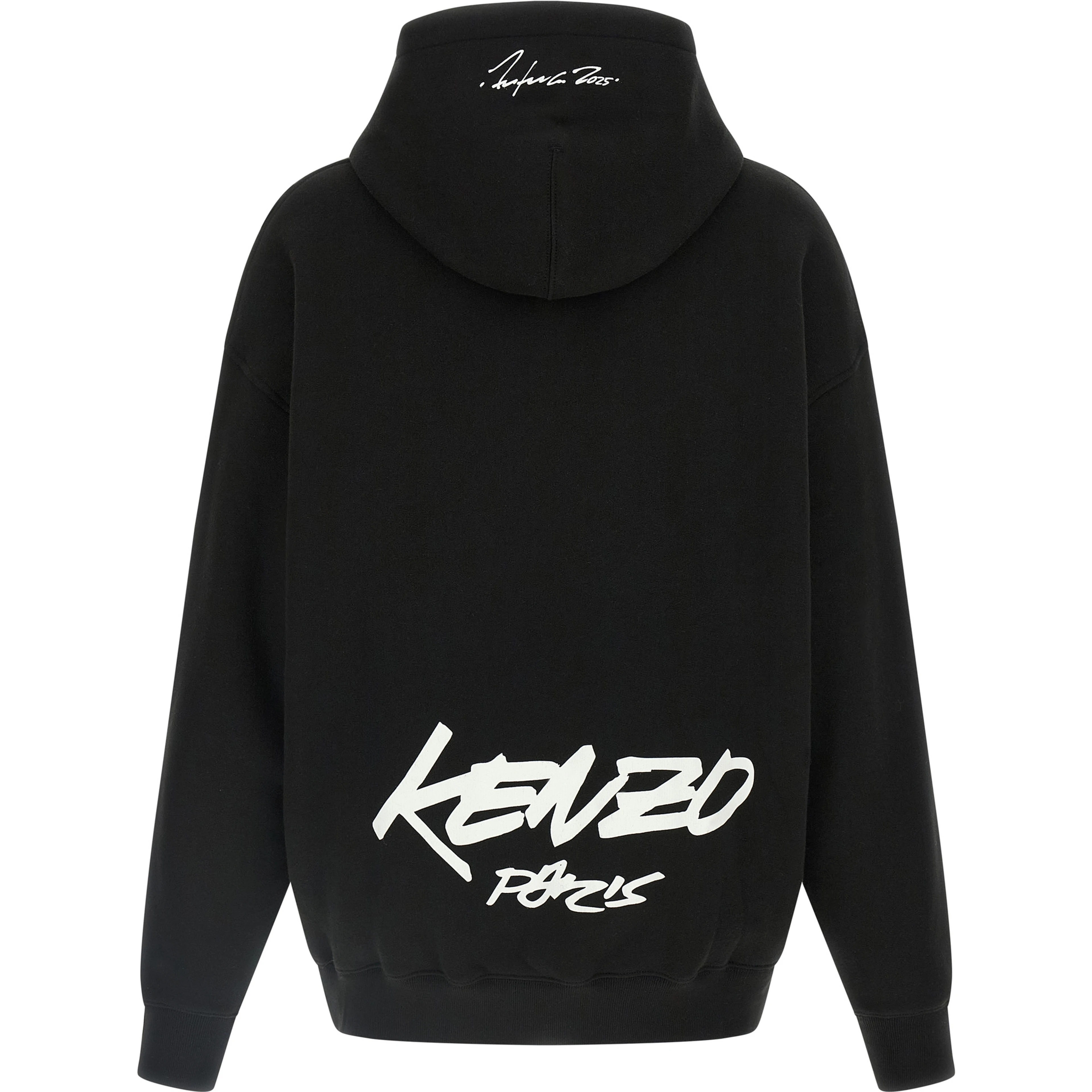 Black Cotton Hoodie