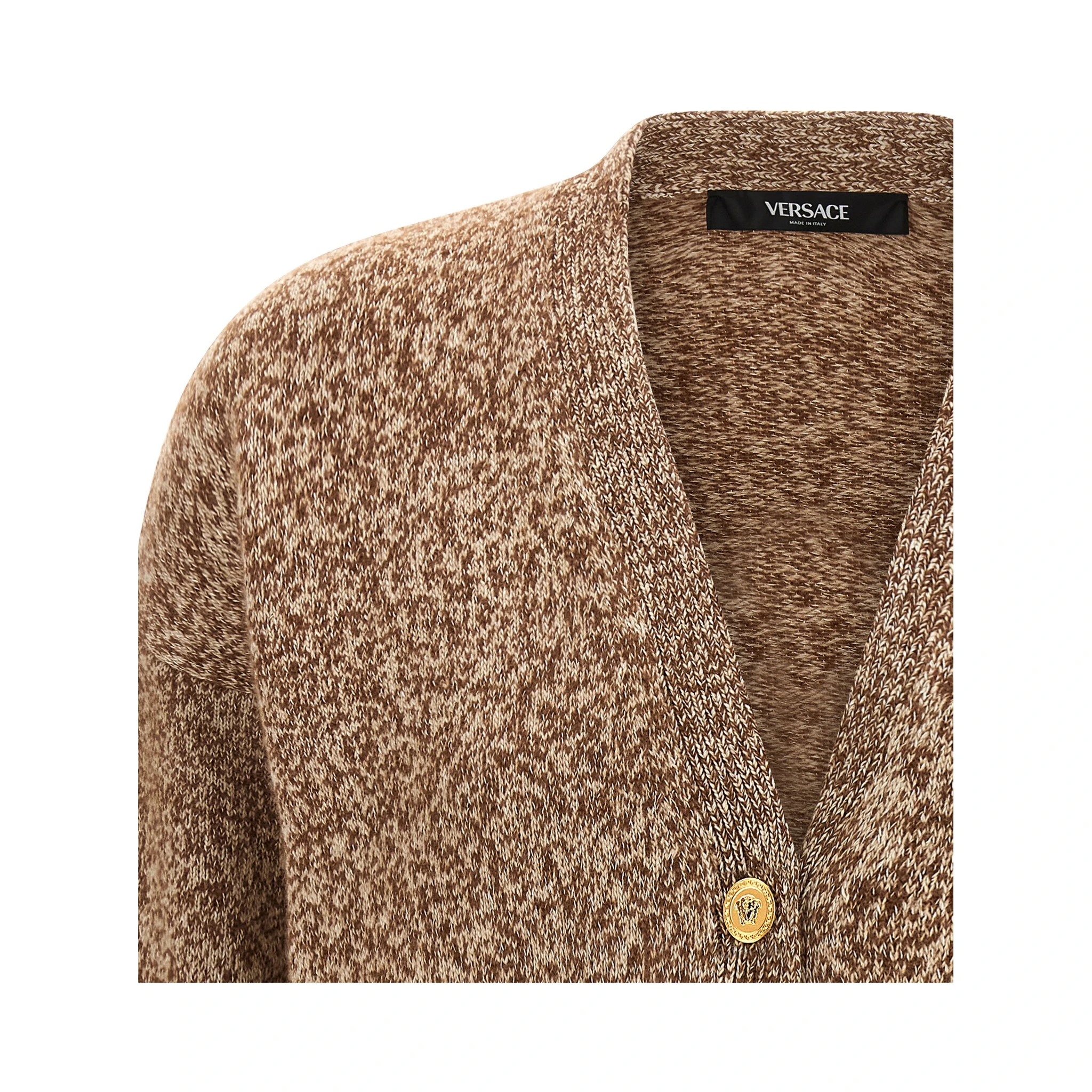Beige Virgin Wool Cardigan