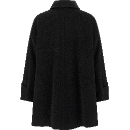 Black Virgin Wool Coat