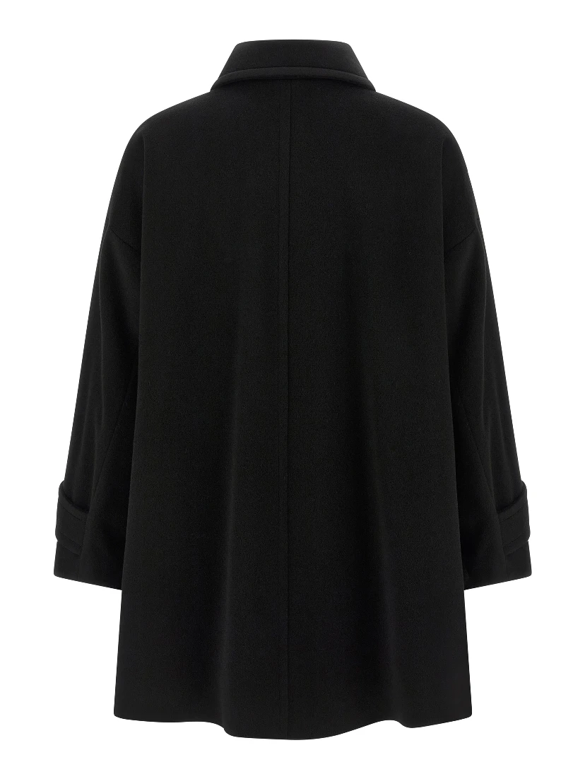 Black Virgin Wool Coat