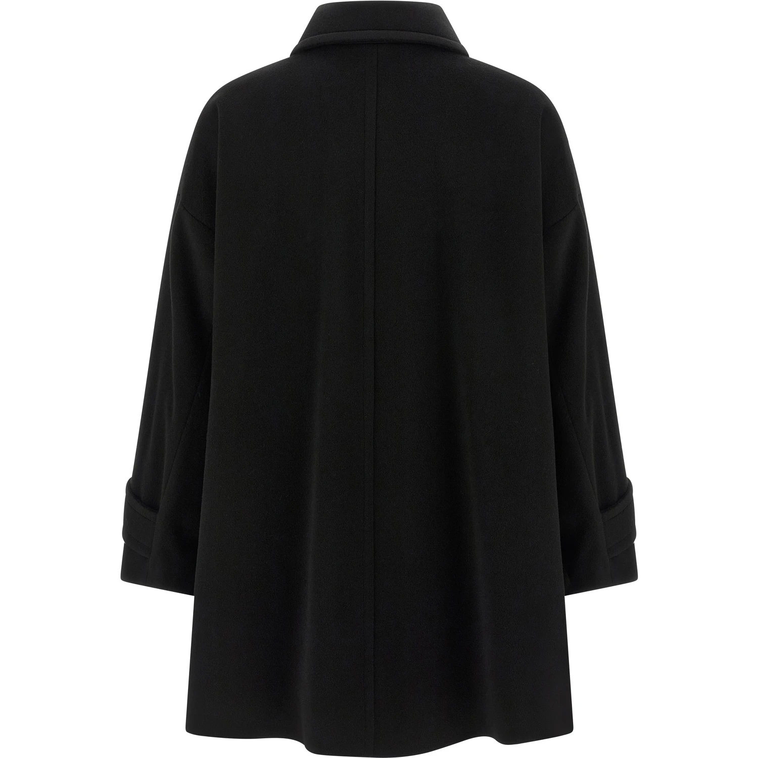 Black Virgin Wool Coat