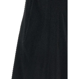 Black Acetate Short Dress
