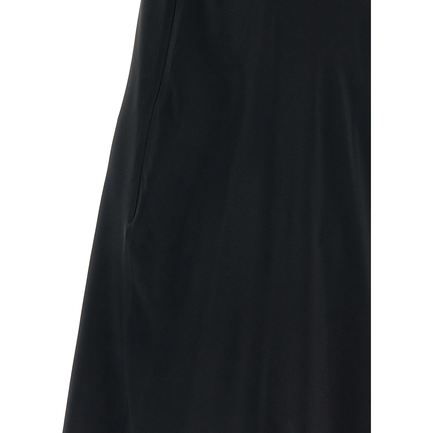 Black Acetate Short Dress