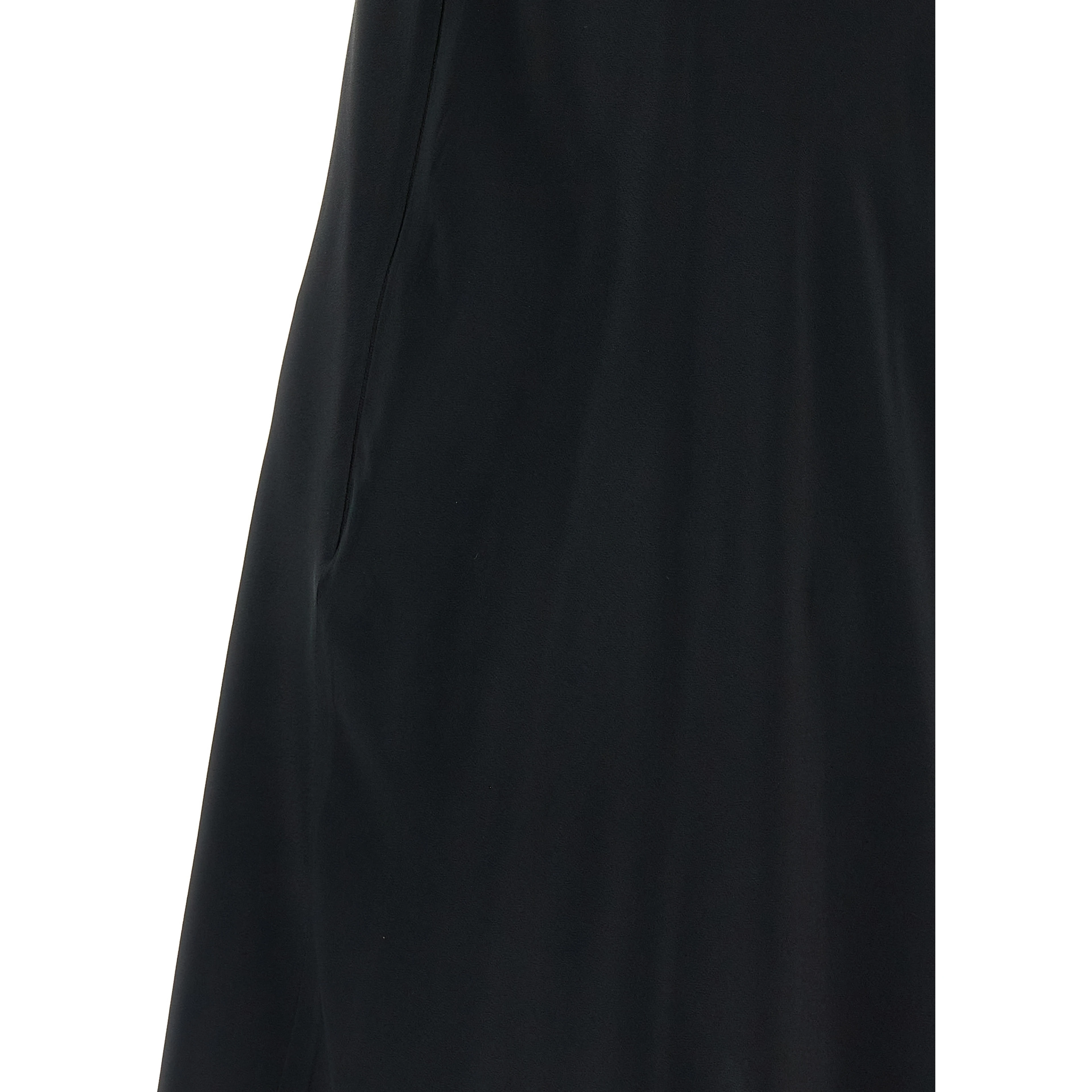Black Acetate Short Dress
