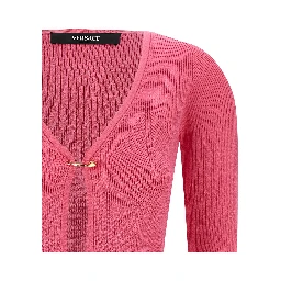 Fuchsia Viscose Cardigan